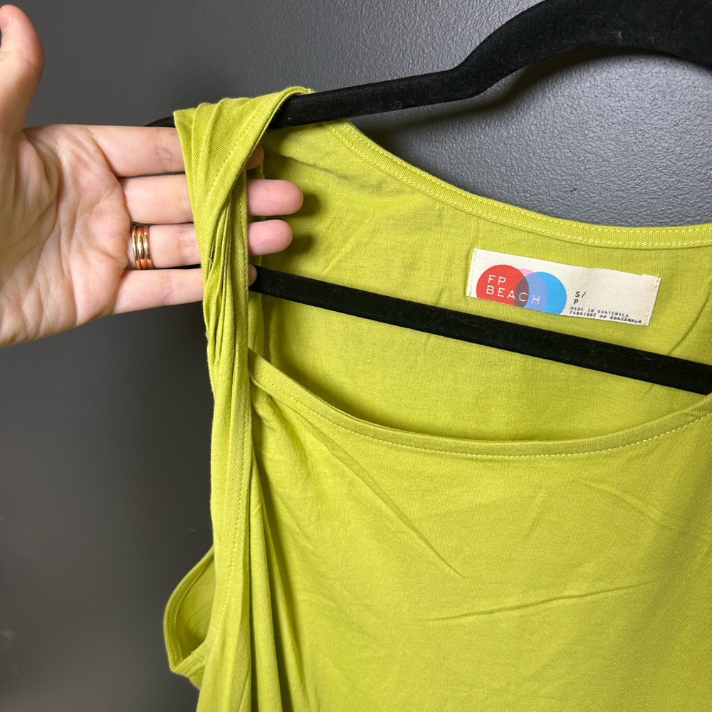 Free People | FP Beach Drew Midi | Green Twisted Sleeve | Small | NWOT |CALL OUT - Picture 6 of 9